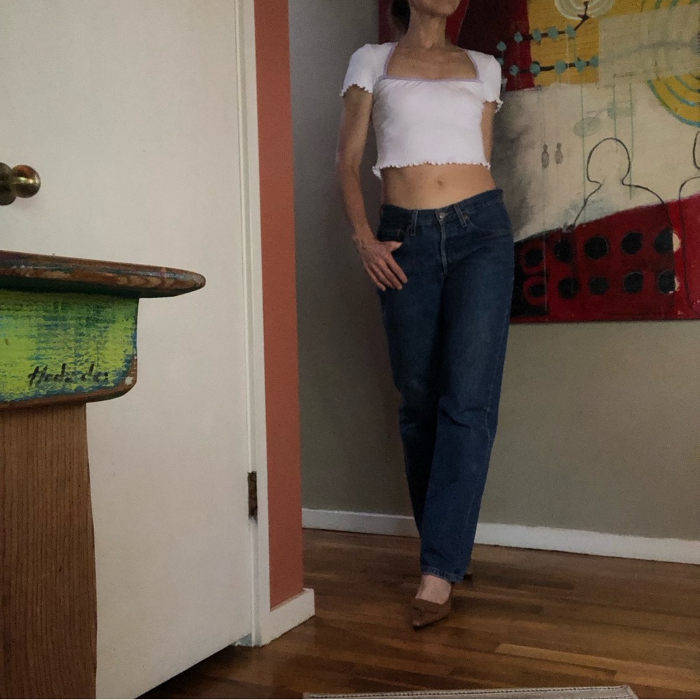NA-KD Organic Cropped Baby Tee EU Sz 36, Fits like US Sz 4